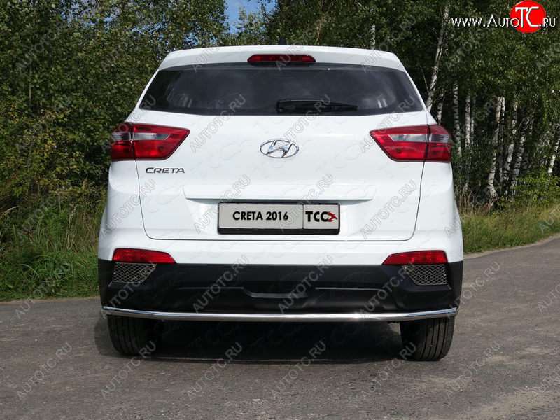 16 899 р. Защита задняя (нержавейка d42,4 мм), ТСС Тюнинг Hyundai Creta GS дорестайлинг (2015-2019)  с доставкой в г. Королёв