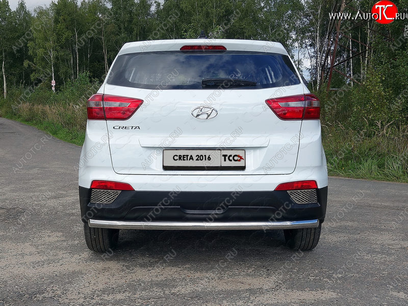 16 899 р. Защита задняя (нержавейка 60,3 мм) ТСС Тюнинг Hyundai Creta GS дорестайлинг (2015-2019)  с доставкой в г. Королёв