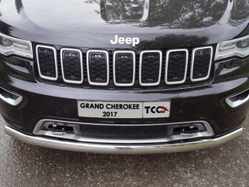 Декоративная вставка решетки радиатора ТСС Тюнинг Jeep Grand Cherokee WK2 2-ой рестайлинг (2017-2022) ()