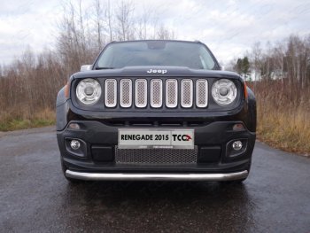 Защита переднего бампера нижняя d60,3 мм ТСС Тюнинг Jeep Renegade дорестайлинг (2014-2018) ()