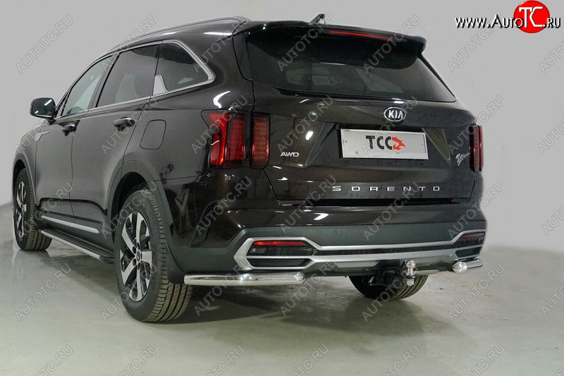 21 599 р. Защита заднего бампера (уголки, d60,3 мм) TCC  KIA Sorento  MQ4 (2020-2022)  с доставкой в г. Королёв