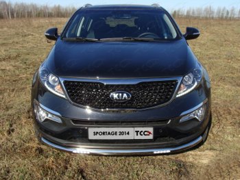 Защита переднего бампера нижняя с ДХО 60,3 мм ТСС Тюнинг KIA (КИА) Sportage (Спортаж)  3 SL (2014-2016) 3 SL рестайлинг ()