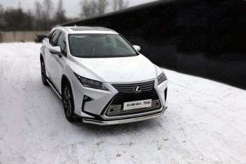 45 999 р. Защита передняя нижняя овальная с ДХО 75х42 мм ТСС Тюнинг Lexus RX300 XU10 дорестайлинг (1995-2001) (нержавейка)  с доставкой в г. Королёв. Увеличить фотографию 1