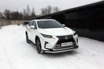 Защита переднего бампера нижняя d60,3 мм ТСС Тюнинг Lexus RX350 AL10 рестайлинг (2012-2015)