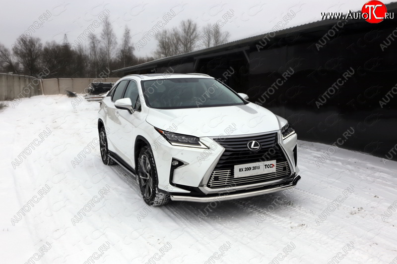 22 599 р. Защита переднего бампера нижняя d60,3 мм ТСС Тюнинг Lexus RX350 AL10 рестайлинг (2012-2015) (нержавейка)  с доставкой в г. Королёв