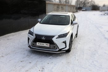 Защита переднего бампера нижняя d42,4 мм ТСС Тюнинг Lexus RX350 AL10 рестайлинг (2012-2015)