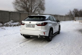 26 499 р. Защита задняя (центральная, нержавейка 60,3*42,4 мм) кроме F-Sport ТСС Тюнинг Lexus RX330 XU30 (2003-2006)  с доставкой в г. Королёв. Увеличить фотографию 1