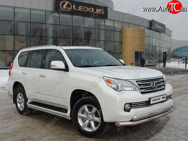 38 949 р. Защита переднего бампера нижняя d76,1*75 мм ТСС Тюнинг Lexus GX460 J150 дорестайлинг (2009-2013) (нержавейка)  с доставкой в г. Королёв