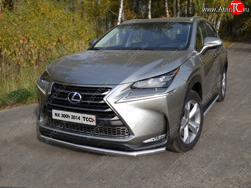 21 799 р. Защита переднего бампера нижняя d60,3 мм ТСС Тюнинг Lexus NX300h Z10 дорестайлинг (2014-2017) (нержавейка)  с доставкой в г. Королёв