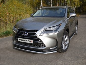 20 599 р. Защита переднего бампера нижняя d60,3 мм ТСС Тюнинг  Lexus NX200T  Z10 (2014-2017) (нержавейка)  с доставкой в г. Королёв. Увеличить фотографию 1