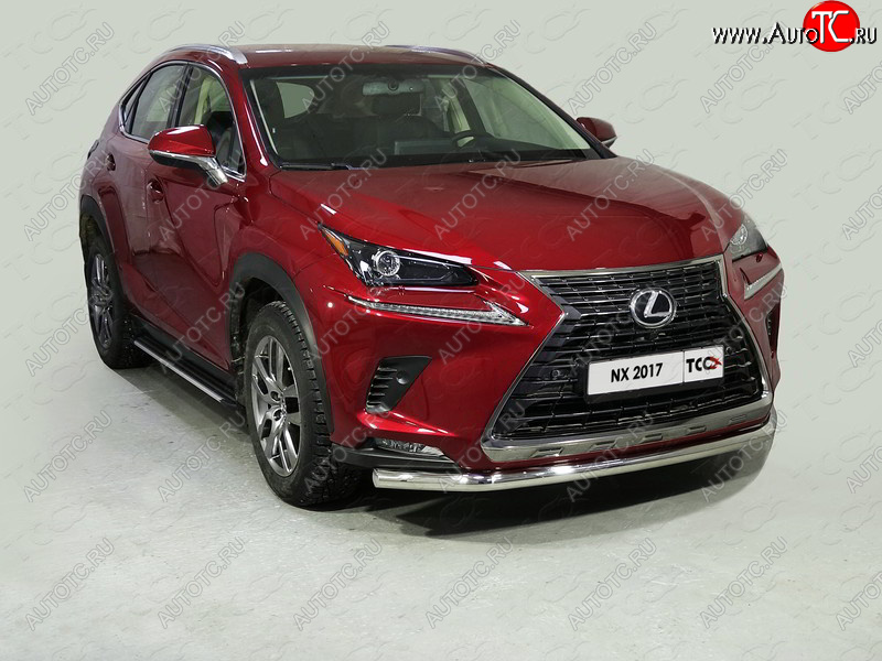 21 799 р. Защита переднего бампера нижняя d60,3 мм ТСС Тюнинг Lexus NX200 Z10 рестайлинг (2017-2021) (нержавейка)  с доставкой в г. Королёв