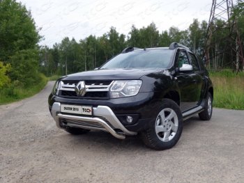 Нижняя декоративная вставка в бампер ТСС Тюнинг Renault (Рено) Duster (Дастер)  HS (2015-2021) HS рестайлинг ()