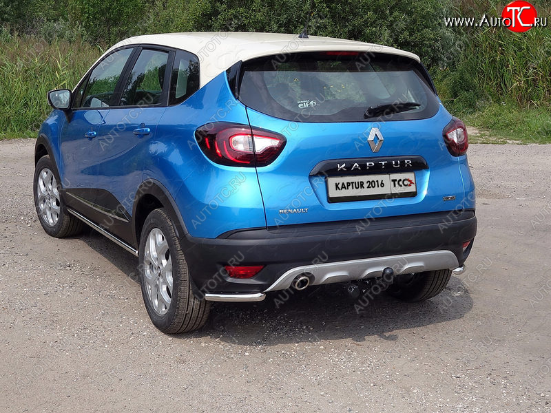 10 799 р. Защита заднего бампера (уголки, d42,4 мм) TCC Renault Kaptur дорестайлинг (2016-2020)  с доставкой в г. Королёв