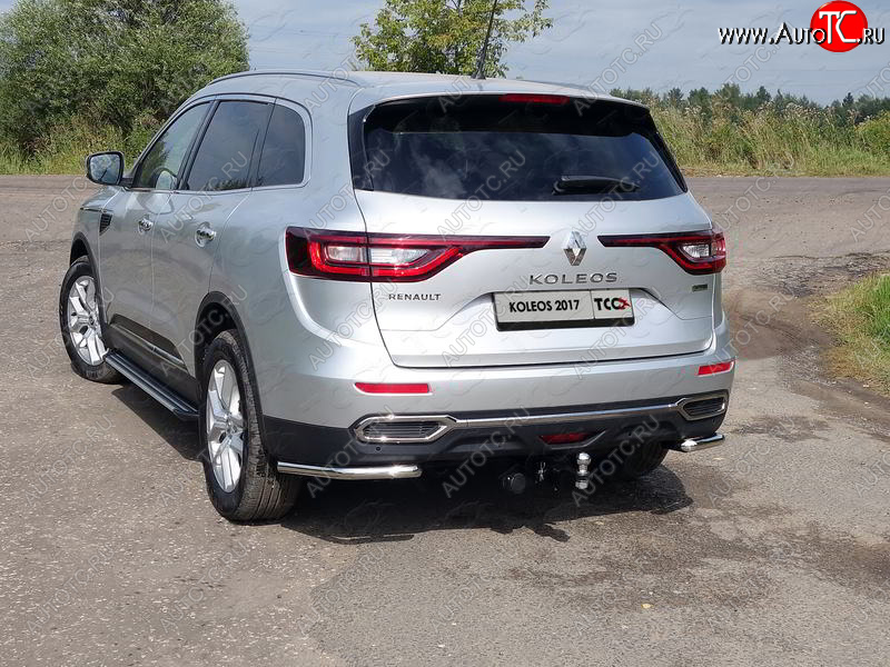 15 549 р. Защита заднего бампера (уголки, d42,4 мм) TCC Renault Koleos 2 (2016-2025)  с доставкой в г. Королёв