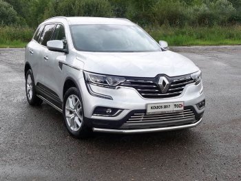 Защита переднего бампера нижняя d60,3 мм ТСС Тюнинг Renault Koleos 2 (2016-2024)  (нержавейка)