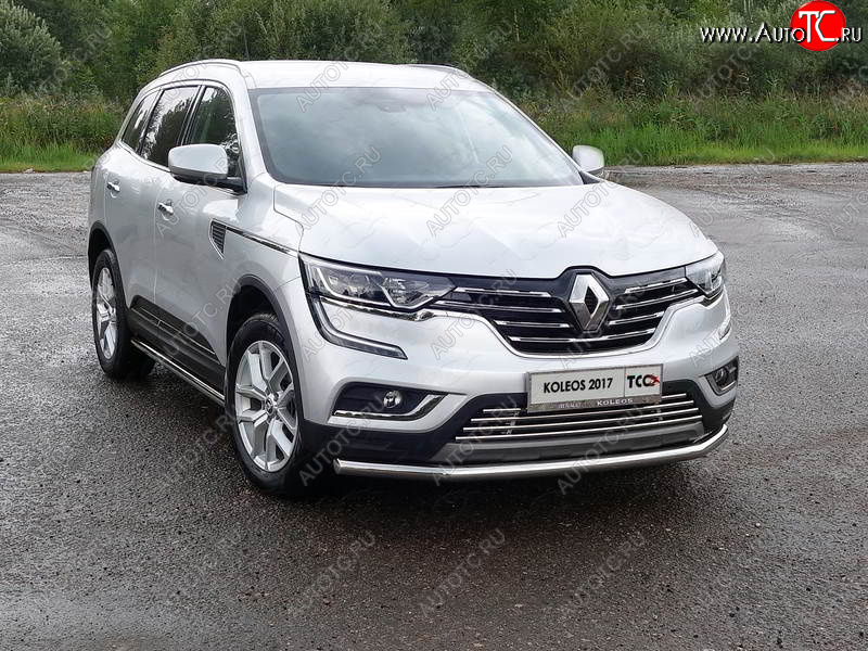 18 699 р. Защита переднего бампера нижняя d60,3 мм ТСС Тюнинг  Renault Koleos  2 (2016-2025) (нержавейка)  с доставкой в г. Королёв