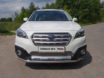 Защита переднего бампера нижняя d60,3 мм ТСС Тюнинг Subaru Outback BS/B15 дорестайлинг универсал (2014-2018) ()