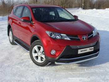 Защита переднего бампера нижняя d60,3 мм ТСС Тюнинг Toyota RAV4 XA40 5 дв. дорестайлинг (2012-2015) ()