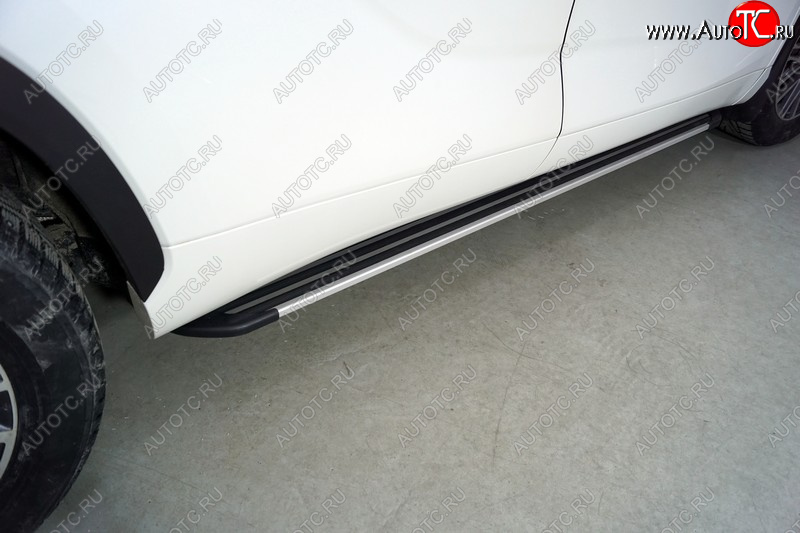 21 999 р. Пороги алюминиевые Slim Line ТСС Тюнинг  Toyota Highlander  XU70 (2020-2025) (Silver)  с доставкой в г. Королёв