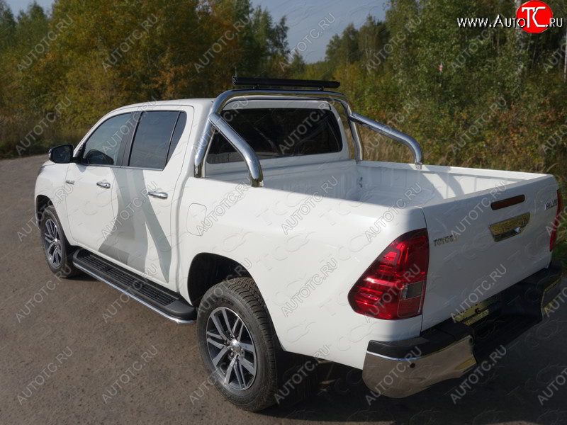 57 999 р. Защита кузова (нержавейка Ø76,1) ТСС Тюнинг  Toyota Hilux  AN120 (2016-2025) дорестайлинг, 1-ый рестайлинг, 2-ой рестайлинг (без крышки)  с доставкой в г. Королёв