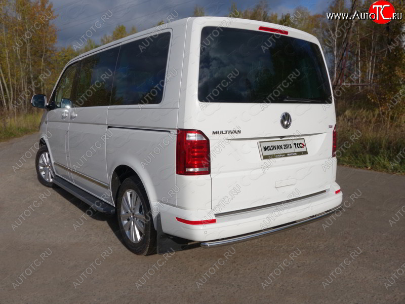 19 999 р. Защита задняя (нержавейка 42,4 мм), ТСС Тюнинг Volkswagen Multivan T6 дорестайлинг (2016-2019) (нержавейка)  с доставкой в г. Королёв