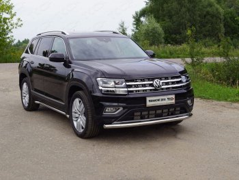 Защита переднего бампера нижняя d60,3 мм ТСС Тюнинг Volkswagen (Волксваген) Teramont (Терамонт)  CA1 (2016-2020) CA1 дорестайлинг