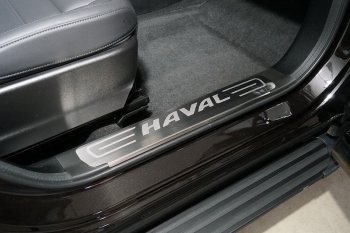 Накладки на пластиковые пороги, ТСС Тюнинг Haval (Хавал) F7x (ф7икс) (2022-2024) рестайлинг