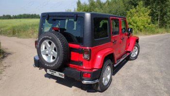 Накладки на задний бампер, ТСС Тюнинг Jeep (Джип) Wrangler (Вранглер)  JK (2006-2010) JK 3 дв. дорестайлинг ()