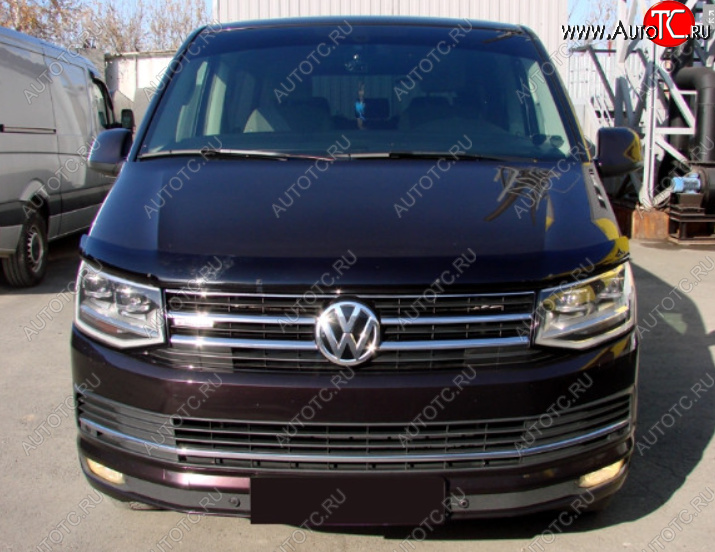 3 199 р. Дефлектор капота SIM Volkswagen Transporter T6 дорестайлинг (2015-2019)  с доставкой в г. Королёв