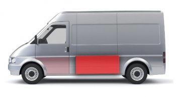 Левая средняя боковая панель (ремонтная) Wisentbull Peugeot Boxer 244 (2002-2006)