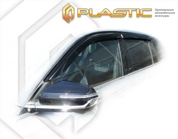 2 079 р. Дефлектора окон CA-Plastic Geely Monjaro (2022-2025) (серия Сlassic полупрозрачный, без хром. молдинга)  с доставкой в г. Королёв. Увеличить фотографию 2