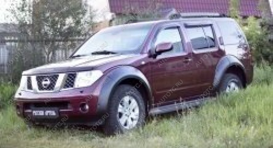 5 399 р. Расширители колесных арок (задний левый) Русская Артель  Nissan Pathfinder  R51 (2009-2014) рестайлинг (шагрень)  с доставкой в г. Королёв