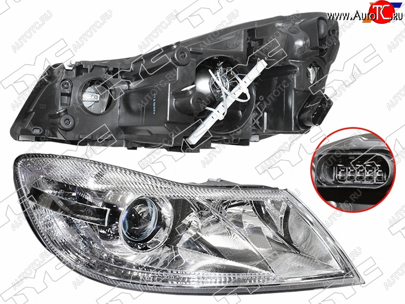 18 799 р. Фара правая (с электрокорректором) TYC  Skoda Octavia  A5 (2008-2013) лифтбэк рестайлинг, рестайлинг универсал  с доставкой в г. Королёв