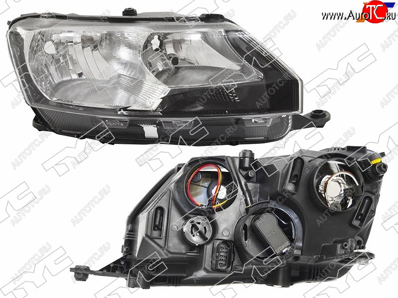 13 399 р. Фара правая TYC Skoda Rapid NH3 дорестайлинг лифтбэк (2012-2017)  с доставкой в г. Королёв