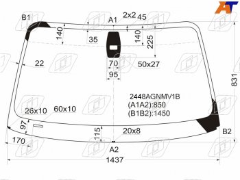 Стекло лобовое (Датчик дождя) BMW FUYAO BMW (БМВ) 1 серия ( E87,  E82,  E81) (2004-2013) E87, E82, E81 хэтчбэк 5 дв. дорестайлинг, купе 1-ый рестайлинг, хэтчбэк 3 дв. рестайлинг, хэтчбэк 5 дв. рестайлинг, купе 2-ой рестайлинг