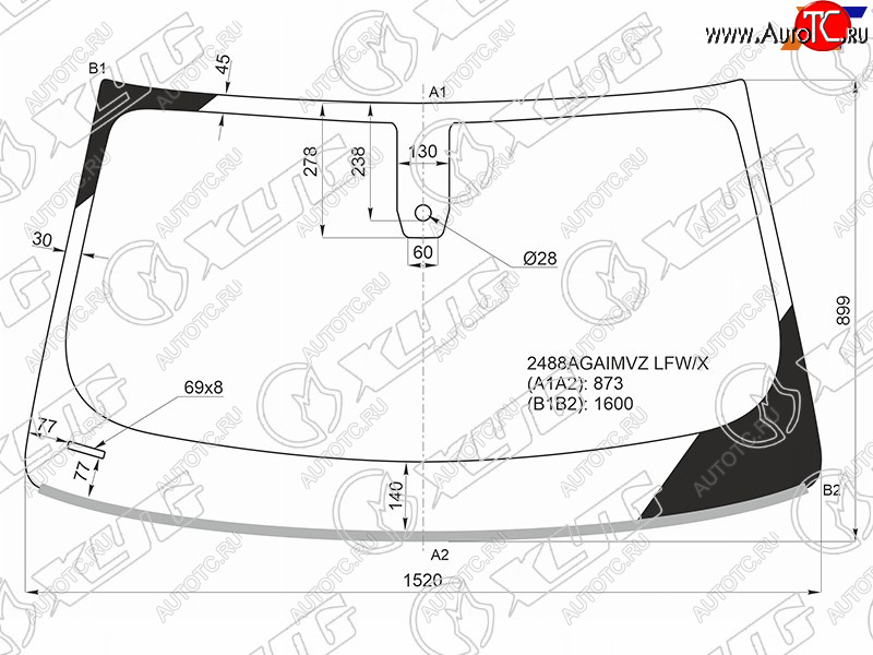 10 649 р. Стекло лобовое (Датчик дождя Молдинг) XYG  BMW X4  G02 (2018-2021) дорестайлинг  с доставкой в г. Королёв