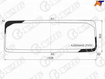 Стекло лобовое (Антенна) XYG Jeep Wrangler JL 3 дв. дорестайлинг (2018-2024)