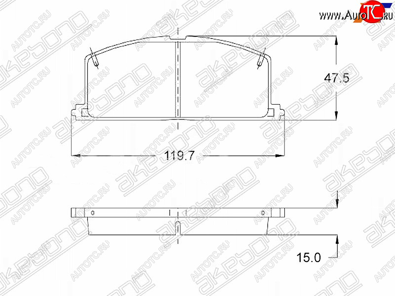 1 869 р. Колодки тормозные перед FL-FR SAT Toyota Corolla E150 седан рестайлинг (2009-2013)  с доставкой в г. Королёв