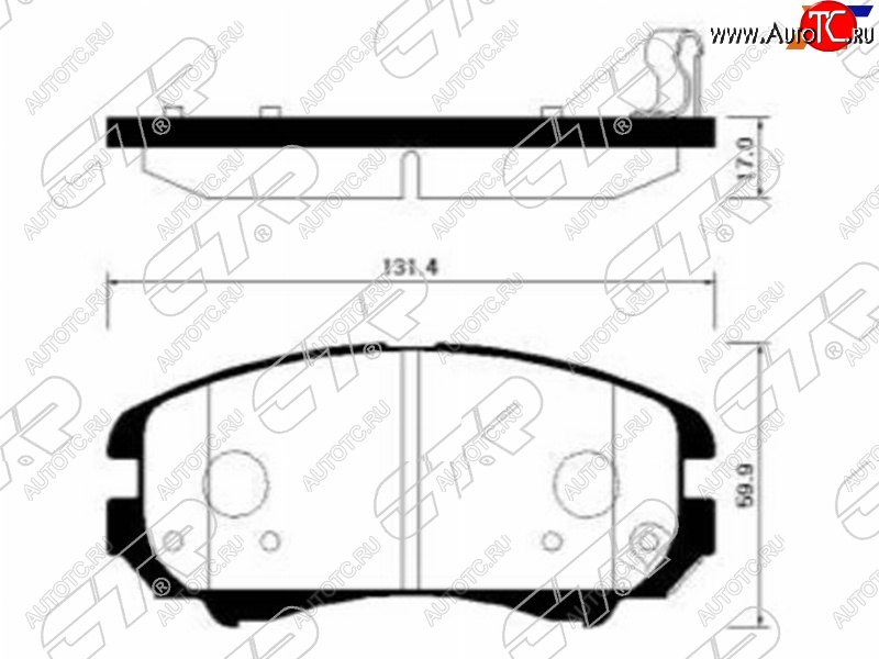 1 999 р. Колодки тормозные перед FR-FL SAT KIA Soul SK3 (2018-2022)  с доставкой в г. Королёв