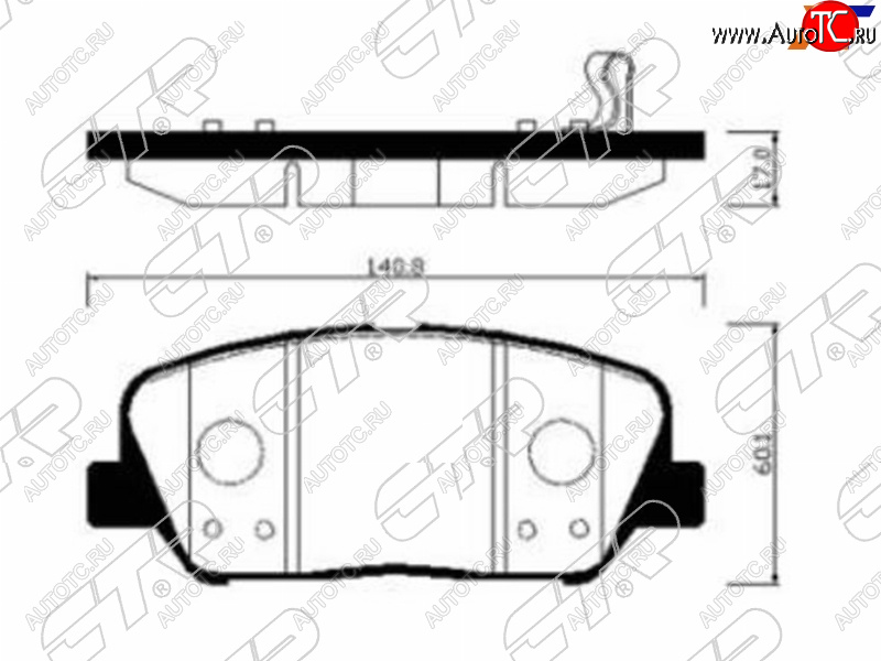 2 599 р. Колодки тормозные передние FR-FL SAT   Hyundai I30 (2 GD,  3 PD), I30 Fastback (PD), KIA Ceed (2 JD,  3 CD), Optima (3 TF,  4 JF,  JF)  с доставкой в г. Королёв