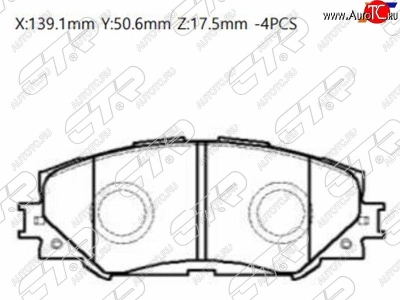 2 169 р. Колодки тормозные перед FL-FR SAT  Toyota Corolla E150 седан рестайлинг (2009-2013)  с доставкой в г. Королёв