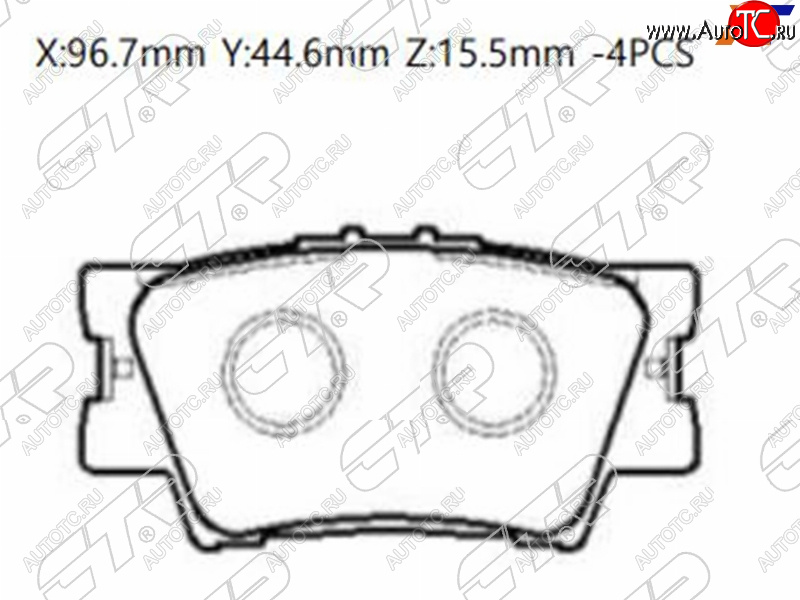 1 399 р. Колодки тормозные барабанные задние LH-RH SAT  Toyota Camry (XV40,  XV50,  XV55,  XV70), RAV4 (XA30,  XA305,  XA40,  XA50)  с доставкой в г. Королёв