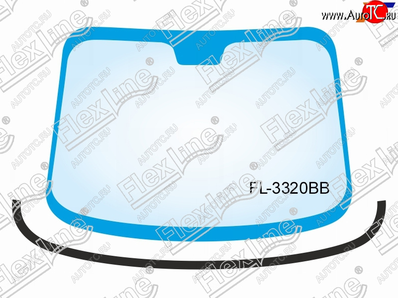 739 р. Молдинг лобового стекла (Снизу) FLEXLINE  Volvo V60 (2010-2018)  с доставкой в г. Королёв