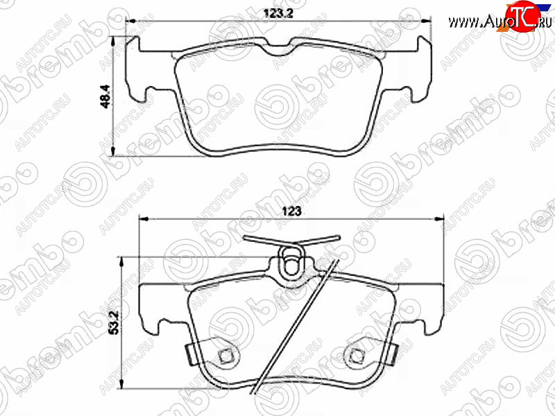 6 949 р. Колодки тормозные задние RH-LH SAT  Ford Galaxy  CK,CD390 - S-Max  CJ  с доставкой в г. Королёв