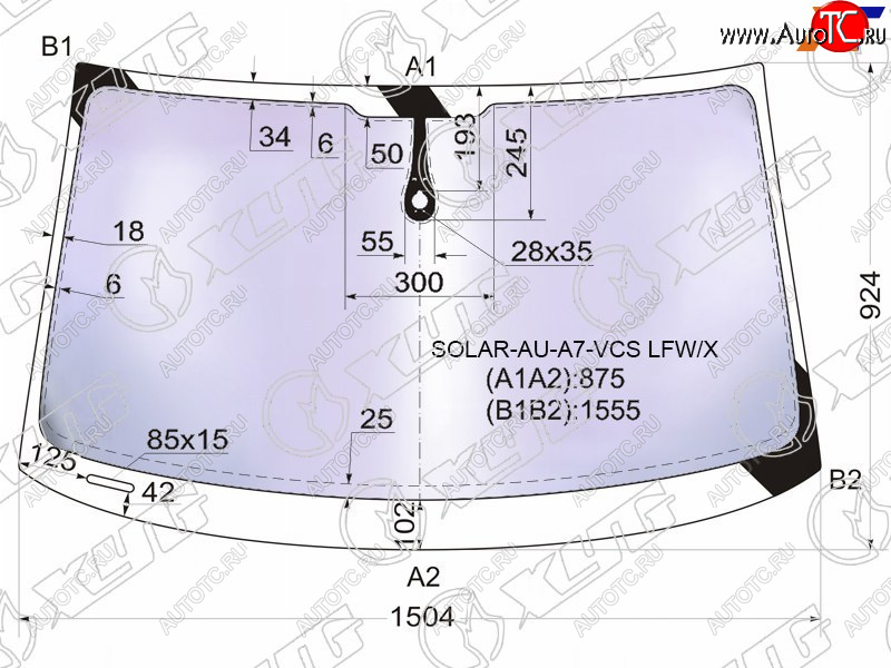 23 999 р. Стекло лобовое (Атермальное Датчик дождя Молдинг) XYG Audi A7 4G лифтбэк дорестайлинг (2010-2014)  с доставкой в г. Королёв