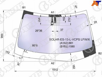 24 999 р. Стекло лобовое (Атермальное Датчик дождя Молдинг) XYG Lexus ES350 XV60 дорестайлинг (2012-2015)  с доставкой в г. Королёв. Увеличить фотографию 2