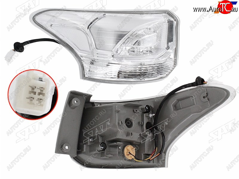 9 549 р. Фонарь задний левый (внешний, LED) SAT  Mitsubishi Outlander  GF (2014-2016) 1-ый рестайлинг  с доставкой в г. Королёв