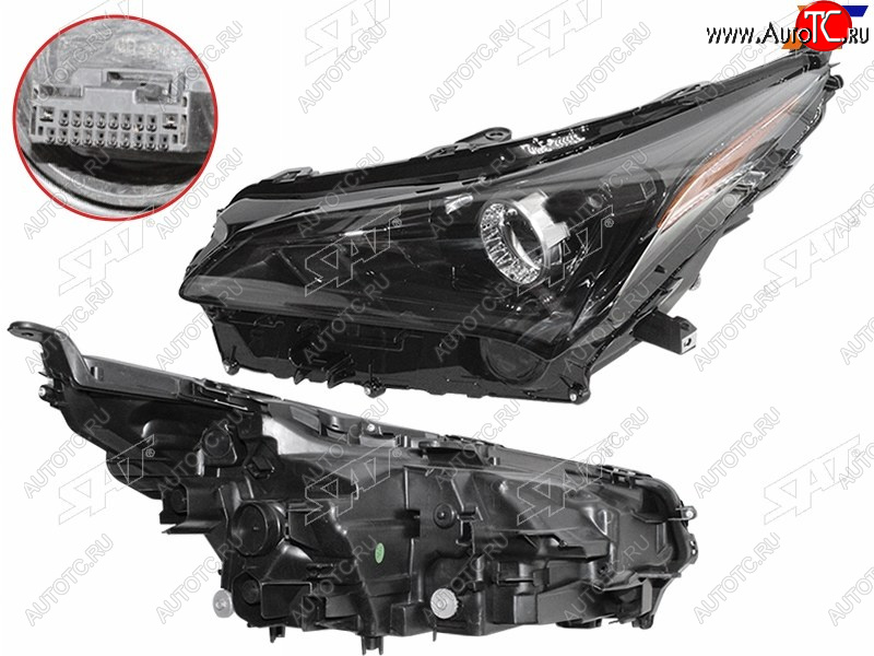 28 599 р. Фара левая (LED, с электрокорректором) SAT  Lexus NX200  Z10 (2017-2021) рестайлинг  с доставкой в г. Королёв