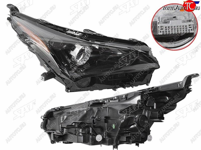 28 599 р. Фара правая (LED, с электрокорректором) SAT Lexus NX200 Z10 рестайлинг (2017-2021)  с доставкой в г. Королёв