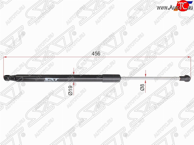 799 р. Упор крышки багажника SAT  Mazda CX-9  TB (2007-2015) дорестайлинг, 1-ый рестайлинг, 2-ой рестайлинг  с доставкой в г. Королёв